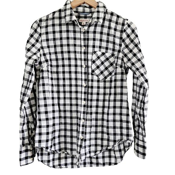 Merona Button Up Long Sleeve Checkered Shirt - Picture 2 of 7